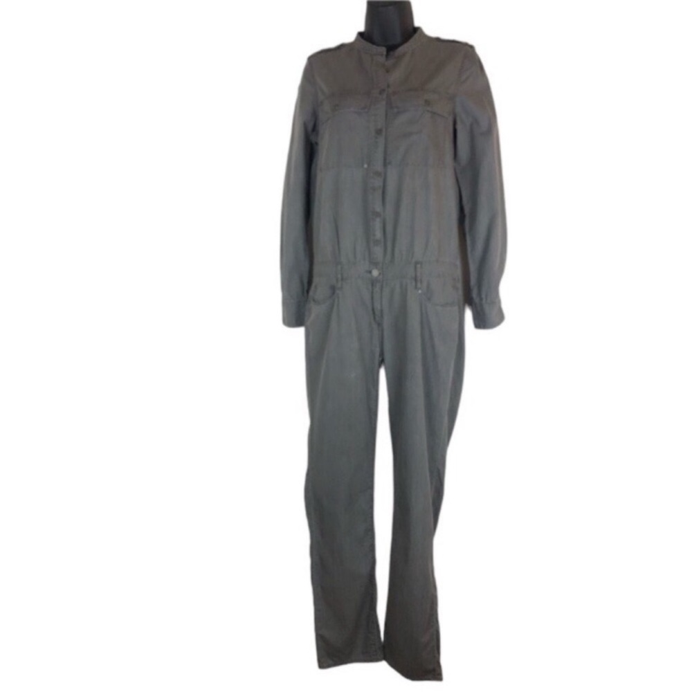PAIGE Denim Chambray Lexie Jumpsuit Boilersuit Utility Streetwear Women’s Sz XS